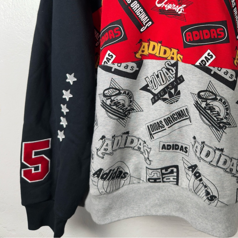 RARE VINTAGE ADIDAS ORIGINALS X NIGO 25TH ANNIVERSARY JAMS BLOCKED CREWNECK 2XL - Picture 7 of 12